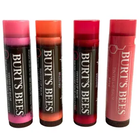 Burts Bees Assorted Tinted Lip Balm Mix Natural 100% 0.15OZ (70 Pcs Lot)