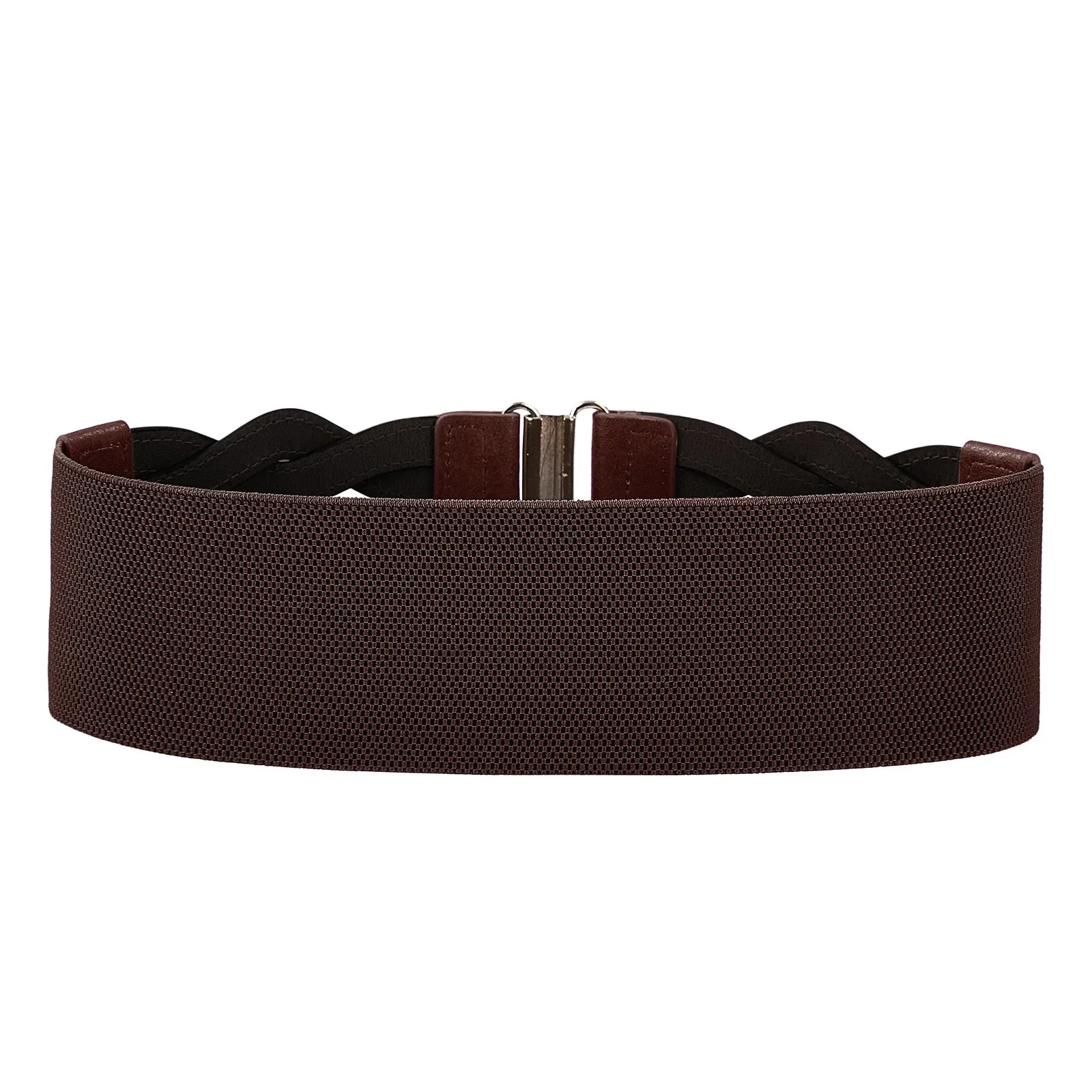 Vintage Belt Elastic Braided Wide Belt